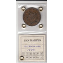 1894 10 Centesimi Rame Certificato di Garanzia San Marino BB